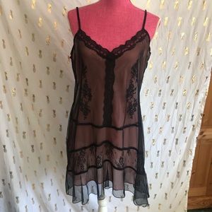 Black lace nightie